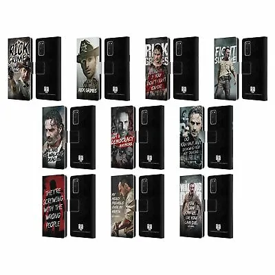 Amc The Walking Dead Rick Grimes Legacy Leather Book Case For Samsung Phones 1 • $38.45