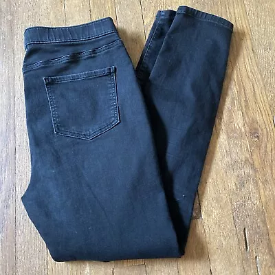 Simply Vera Vera Wang Women’s Black Denim Jeggings Large Pull Up High Rise • $10.99