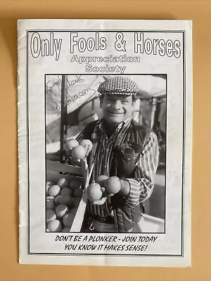 Only Fools And Horses Fans Hand Signed David Jason Appreciation Society Booklet • £20