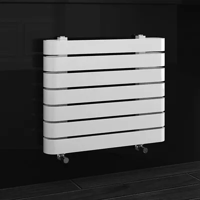 £119 • Buy Curved Chrome Designer Bathroom Heated Towel Rail Radiator Horizontal Flat Panel