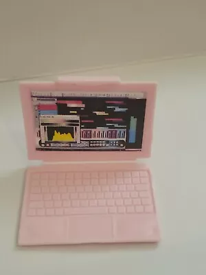 Barbie Doll Accessory Pink Laptop • $4.71