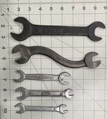 Lot Of 5 — Vintage — Open End Wrenches — FORD - MACK/Williams - FIAT - 2 Others • $24.33