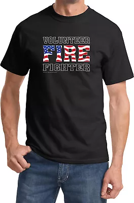 Volunteer Firefighter US Flag T-shirt • $15.29