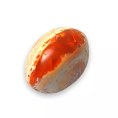 Mexican Fire Opal Cabochon Solitaire Gemstone 16x12x7.7mm • $34