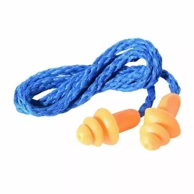 25dB 3M1270 Ear Plug Cord Silicone Anti-noise Sleep Reusable Earplug 10pcs Pack • $11.51