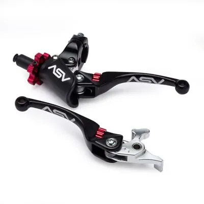 ASV Black F4 Model Clutch + Brake Lever Pro Pack For Yamaha YFZ450R 2007-20 • $230