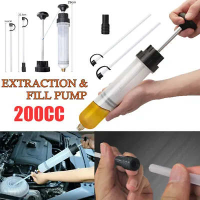 $13.99 • Buy 200cc Oil Suction Vacuum Transfer Hand Syringe Gun Pump Extractor Gearbox Fill