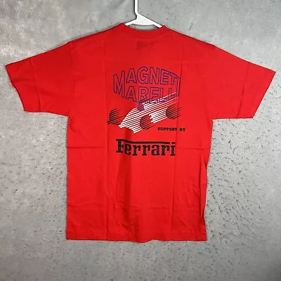 NWT! VTG 90s Magneti Marelli F1 Racing Ferrari Grand Prix T Shirt Adult Medium • $59.99