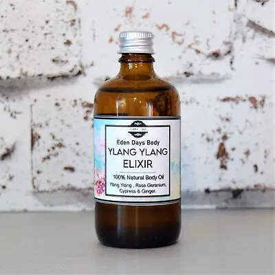Ylang Ylang Elixir - Body Oil - Ylang Ylang Rose Geranium Cypress Ginger • £1