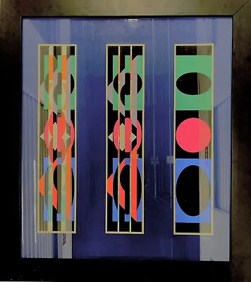 $1000 • Buy Yaacov Agam “triptych” Signed And Numbered