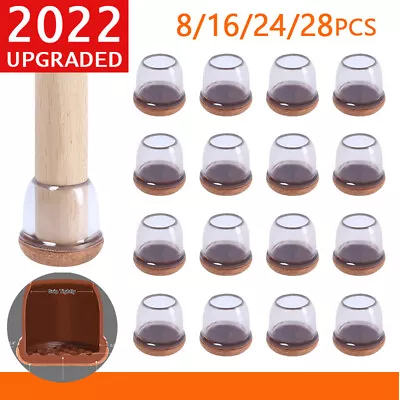 $14.59 • Buy Upgraded Ruby Slider Silicone Chair Leg Floor Protectors Felt For Hardwood AU CE