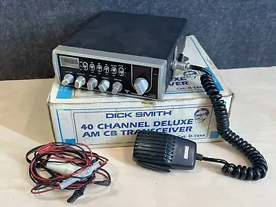 Vintage CB Radio Tedelex 40 Channel Deluxe AM CB Transceiver Retro Microphone • $69