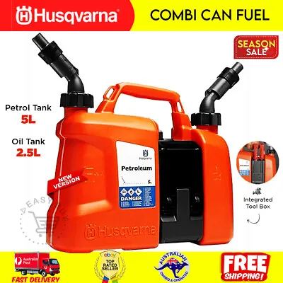 Husqvarna Combi Can Fuel Can Chainsaw Refuel Overfill Protection And Levelwindow • $115.29