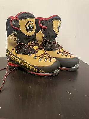 La Sportiva Nepal EVO GTX Yellow Mountaineering Boots Men’s 9 EU 42 Excellent • $400