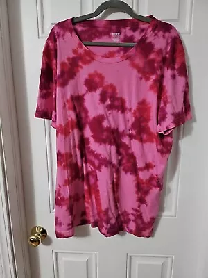 Nwot Womens Victoria's Secret Pink Xxl Campus Tee Shirt Tie-dye  • $10