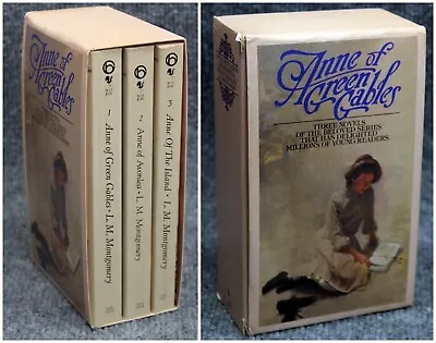 Vintage 1980's Anne Of Green Gables Three Novels Boxed Set Books 1 2 3 • $15.95