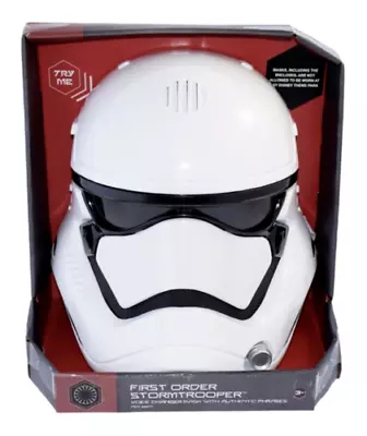 Disney Parks Star Wars Stormtroper First Order Voice Changer Mask New With Box • $54.44