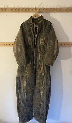 Gander Mountain Hunting SUIT Mens XL 1 Piece Snow Suit Camouflage Made In USA • $39