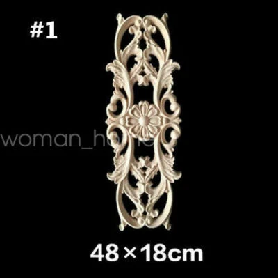 $28.29 • Buy 1PCRubber Wood Carved Handmade Applique Vintage Furniture Decoration Accessories