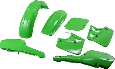 UFO Complete Plastics Kit Green For Kawasaki KX500/KX250 2-Stroke 1987 • $126.90