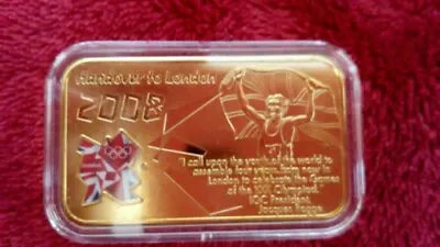 Hanover To London 2008 Olympic Games 24ct Layered Gold Ingot  • £20.99