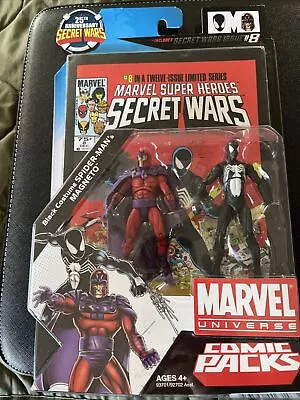 Marvel Secret Wars Comic Packs 2009 Issue 8 Spider-Man Black Costume & Magneto • $41.49