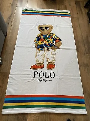 🌴Ralph Lauren Polo  Bear Beach / Bath Towel 🌵☀️ • £90