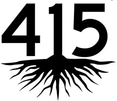 415 Roots California Area Code CA Vinyl Decal Sticker Black Car Window Bumper 5. • $2.99