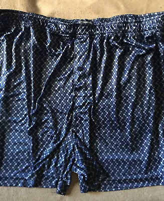 XL 40  42  Vintage MERONA Men's Liquid Satin Sensual Button Fly Boxer Shorts • $24.99