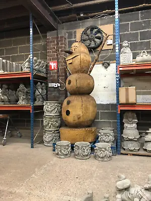 £450 • Buy Giant Olaf Professionally Hand Carved Wooden Sculpture,home Or Garden ***wow*** 