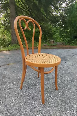 Vintage Thonet Romania Model 16  Bentwood  Sweetheart  Chair W/ Caned Seat • $239