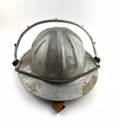 BF McDonald Co Aluminum Metal Hard Hat W/ Liner W/ Attachment • $80