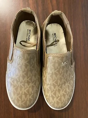 Michael Kors Girls Weston Camel Slip On Shoes - Size 13 Youth • $15