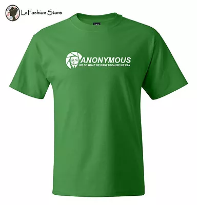 $13.99 • Buy Anonymous Hackers V For Vendetta Mask T-Shirt  S-5XL Quality Tees