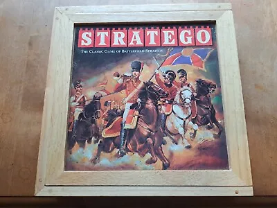 $27.99 • Buy STRATEGO Board Game In Wooden Box Wood Case Nostalgia Edition Milton Bradley