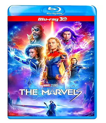 The Marvels 3D Blu-Ray 2023 Movie (Disc + Slipcover ) No Case Free Shipping • $14.99