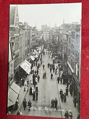 Edwardian Photo Postcard Of Castle St Bristol Circa 1910 • £3