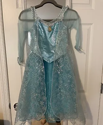 Disney Parks Elsa Frozen Dress Girls Kids Size 7/8 Costume Authentic Original • $27.14