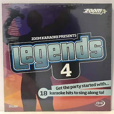 Zoom Karaoke Legends Series CD+G - Volume 4 - Male Singer/Songwriter Favourites • £3.95