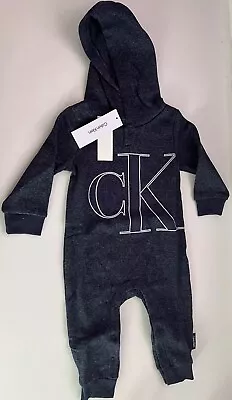 Calvin Klein Baby Boy Hoodie Coverall 12-18Months Brand New With Tags • £40