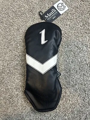 1 New Golf Driver Headcover Head Cover Maxfli Vintage Black And White Pu Leather • $14.99