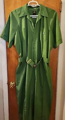 Vintage Pool Of Sherman Coverall Belted Jumpsuit Men’s Size XL Green  • $60