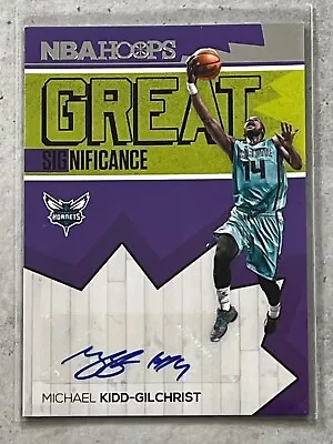 2016-17 NBA Hoops Michael Kidd-Gilchrist Great SIGnificance Auto #14 UK Hornets • $10