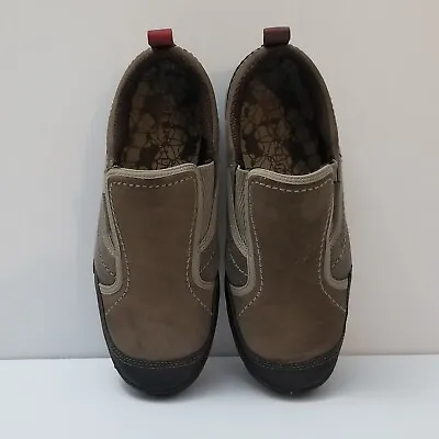 Merrell Womens 7.5 Mimosa Moc Boulder Slip On Loafer Comfort Shoes Brown J55834 • $19.49