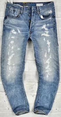 G-Star Raw 51041 TYPE-C 3D TAPERED  W32 L32 Restored Blue Hydrite Denim Jeans • $80.14