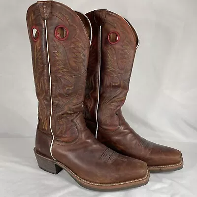 ARIAT Brown Leather 18  Tall Buckaroo Cowboy Boots Mens Size 13 D Style 10006729 • $129.95