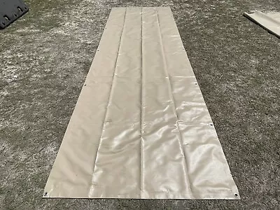 New And Original US Military Issue Tan Canvas Tarp 5Ft X 15Ft With Grommets • $149.99