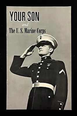 1951 Your Son And The US Marine Corps Vintage Recruitment Military Booklet • $12.50