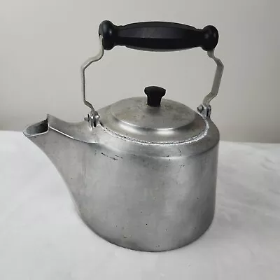 Vintage MIRACLE MAID Advance Casting Co. G2 Cast Aluminum Teapot Tea Kettle • $28.95