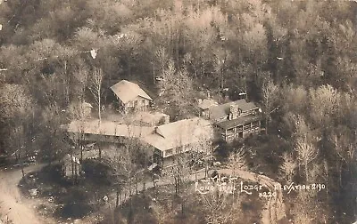 Real Photo Postcard Long Trail Lodge Rutland Vermont Bird's Eye View RPPC    K2 • $7.99